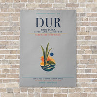 Thumbnail for King Shaka International Airport DUR vertical canvas print - no frame - light gray background
