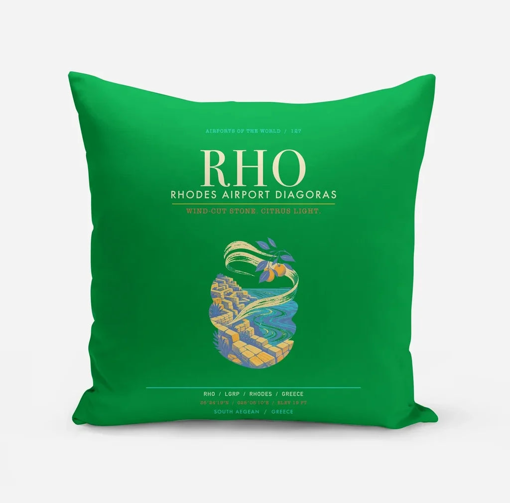 Rhodes Airport Diagoras RHO - Meltemi Citrus Stone Loom - Green