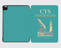 Thumbnail for Cheyenne Regional Airport (CYS) design on turquoise ipad tablet case