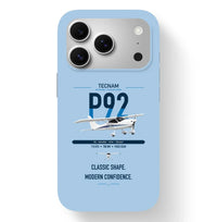 Thumbnail for Tecnam P92 Echo MkII design on light blue magsafe iphone case, for iPhone 17 Pro