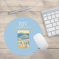 Thumbnail for Milas-Bodrum Airport BJV Mouse-Pad Round - Light Blue