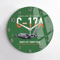 Thumbnail for C-17A Globemaster III design on green no frame wall clock