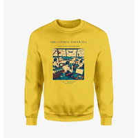Thumbnail for VINTAGE G4375 - The Control Tower Tea - Designed Sweatshirts design on yellow