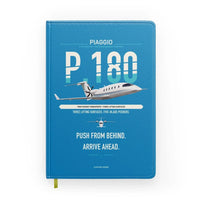 Thumbnail for Piaggio P.180 Avanti EVO design on turquoise notebook
