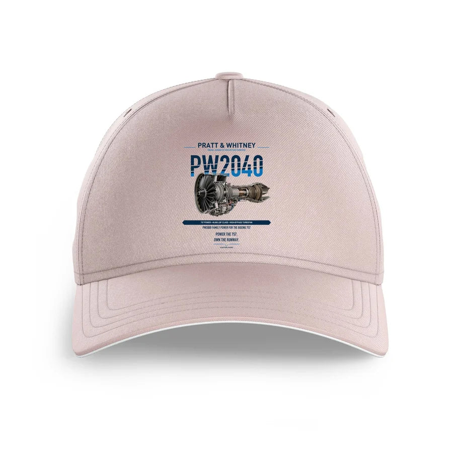 PW2040 design on pink printed hat
