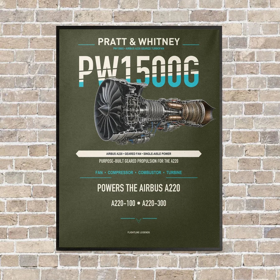 PW1500G vertical canvas print - framed - green army background