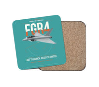 Thumbnail for Eurofighter Typhoon FGR4 design on turquoise 1 piece coaster