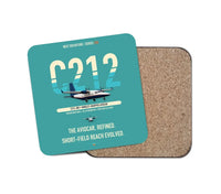 Thumbnail for CASA C-212-300 Aviocar design on turquoise 1 piece coaster