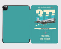 Thumbnail for Boeing 377 Stratocruiser design on turquoise ipad tablet case