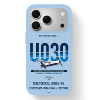Thumbnail for Airbus U030 Flexrotor Case design on light blue iphone case