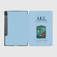 Thumbnail for Auckland Airport (AKL) design on light blue samsung tablet tablet case
