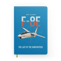 Thumbnail for F-8E Crusader design on turquoise notebook