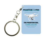 Thumbnail for DJI Phantom 3 Professional Key Chain design on light blue key chain