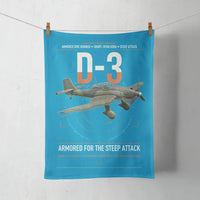 Thumbnail for Junkers Ju 87D-3 design on turquoise towel