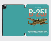 Thumbnail for B-25J Mitchell design on turquoise ipad tablet case