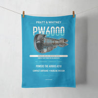 Thumbnail for PW6000 design on turquoise towel