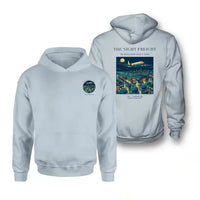Thumbnail for VINTAGE G4111 - The Night Freight - Double-Side Hoodie design on lightblue double side
