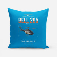 Thumbnail for Bell 205A-1++ design on turquoise pillow