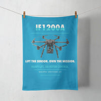 Thumbnail for Inspired Flight IF1200A design on turquoise towel