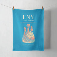 Thumbnail for Lanai Airport (LNY) design on turquoise towel