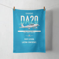 Thumbnail for Diamond DA20 design on turquoise towel