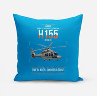Thumbnail for Airbus H155 EC155 B1 design on turquoise pillow