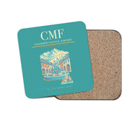 Thumbnail for Chambéry-Savoie Airport (CMF) design on turquoise 1 piece coaster