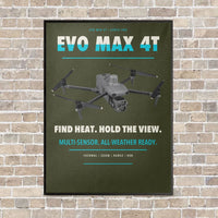 Thumbnail for Autel EVO Max 4T vertical canvas print - framed - green army background