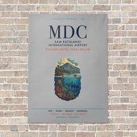 Thumbnail for Sam Ratulangi International Airport MDC vertical canvas print - no frame - light gray background