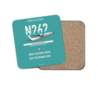 Thumbnail for Nord 262A design on turquoise 1 piece coaster