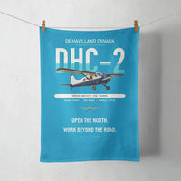 Thumbnail for DHC-2 Beaver Mk I design on turquoise towel