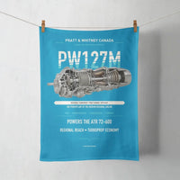 Thumbnail for PW127M design on turquoise towel