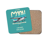 Thumbnail for Cessna T210N Centurion design on turquoise 1 piece coaster