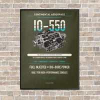 Thumbnail for IO-550 vertical canvas print - framed - green army background