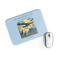 Thumbnail for VINTAGE G4479 - The Harvest Moon Mail - Designed Mouse Pads design on lightblue rectangle