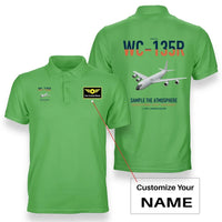 Thumbnail for WC-135R Constant Phoenix design on light green+name double-side polo t-shirt, double-side print