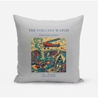 Thumbnail for VINTAGE G4042 - The Volcano Watch - Designed Pillows design on lightgray