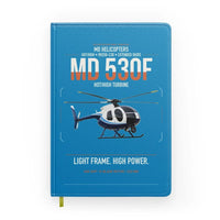 Thumbnail for MD Helicopters MD 530F design on turquoise notebook