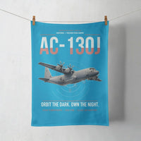 Thumbnail for AC-130J Ghostrider design on turquoise towel