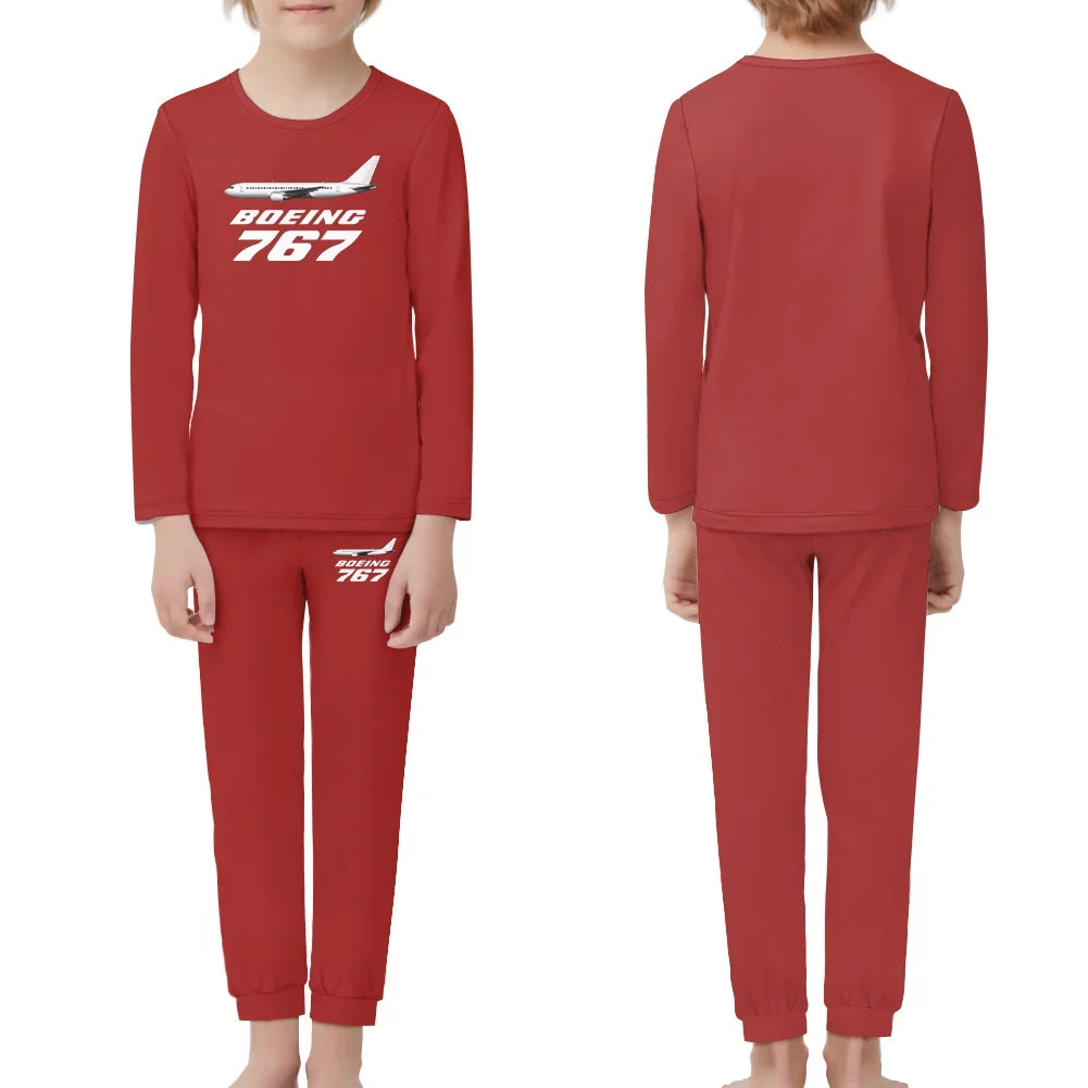 The Boeing 767 children pajamas - Red