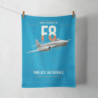 Thumbnail for Gloster Meteor F8 design on turquoise towel