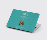 Thumbnail for Albuquerque International Sunport (ABQ) design on turquoise MacBook case