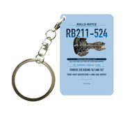 Thumbnail for RB211-524 Key Chain design on light blue key chain