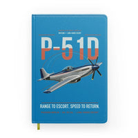 Thumbnail for P-51D Mustang design on turquoise notebook
