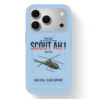 Thumbnail for Westland Scout AH1 design on light blue magsafe iphone case, for iPhone 17 Pro