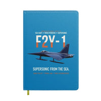 Thumbnail for F2Y-1 Sea Dart Supersonic from the Sea design on turquoise notebook