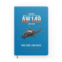 Thumbnail for Leonardo AW149 design on turquoise notebook