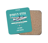 Thumbnail for Tecnam P2012 STOL design on turquoise 1 piece coaster