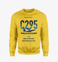 Thumbnail for Airbus C295 Firefighter design on yellow sweatshirt