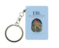 Thumbnail for Erbil International Airport EBL Key Chain design on light blue key chain